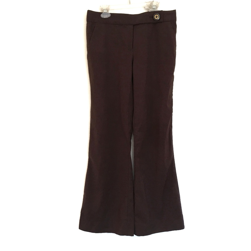 [TORYBURCH] 97% WOOL wide leg pants w button 2